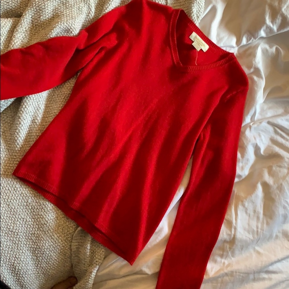 Peck & Peck cashmere sweater SP red
